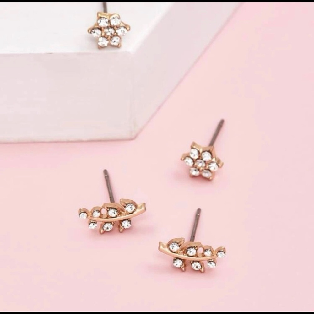 Floral Earring Set - Picture 2 of 3